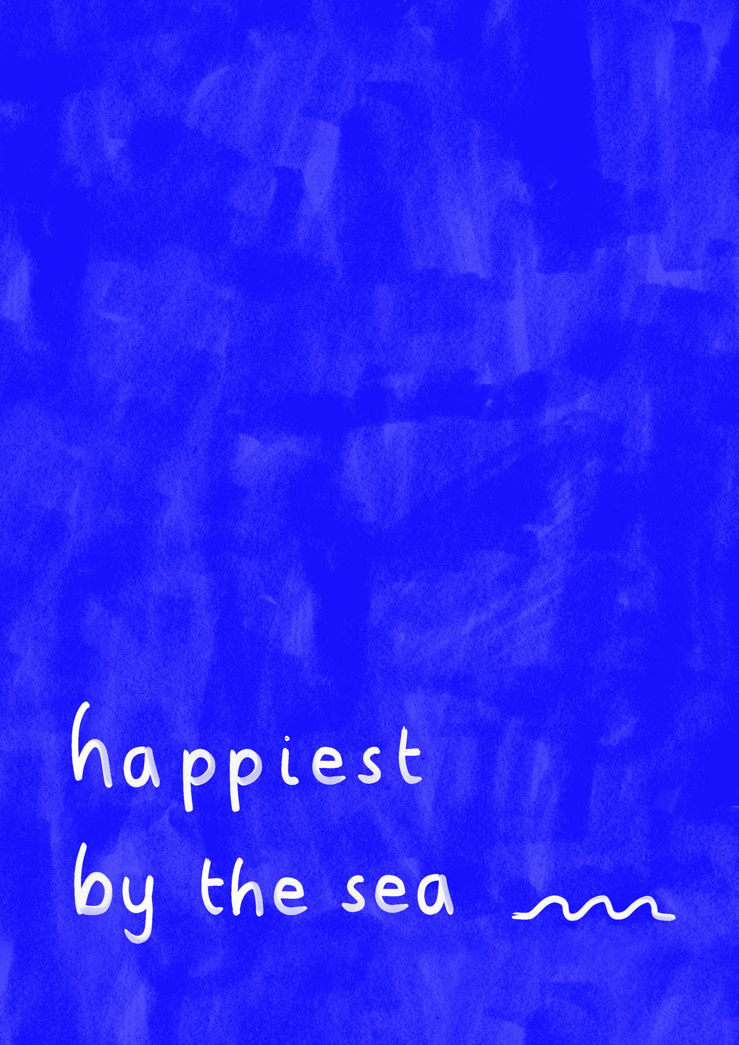 Happiest by the sea | Art Print | Mieke Herregodts