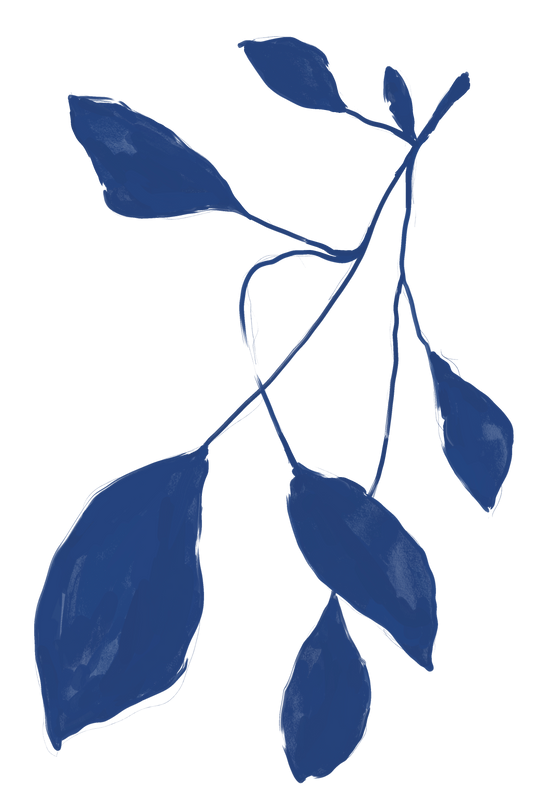Hanging leaves | Art Print | Mieke Herregodts