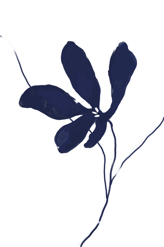 Large single flower | Art Print | Mieke Herregodts