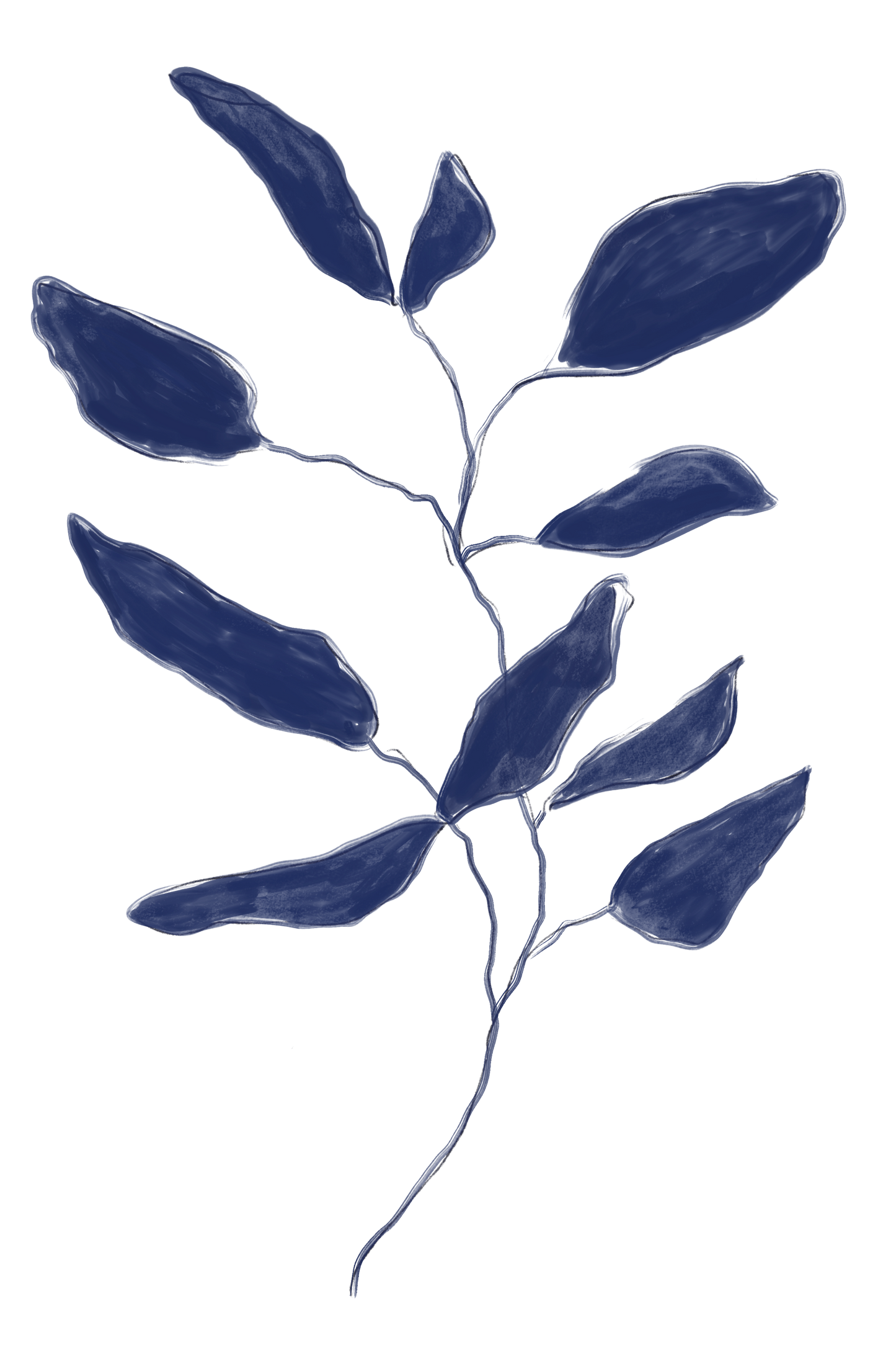 Wild leaves | Art Print | Mieke Herregodts