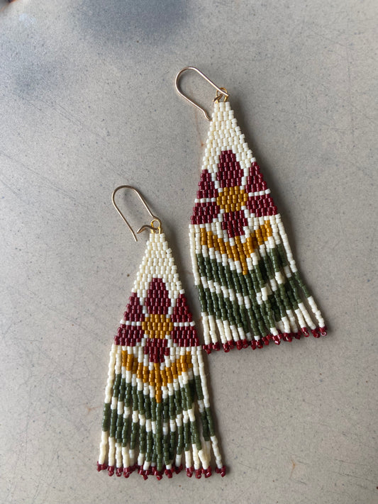 Flower power oorhangers